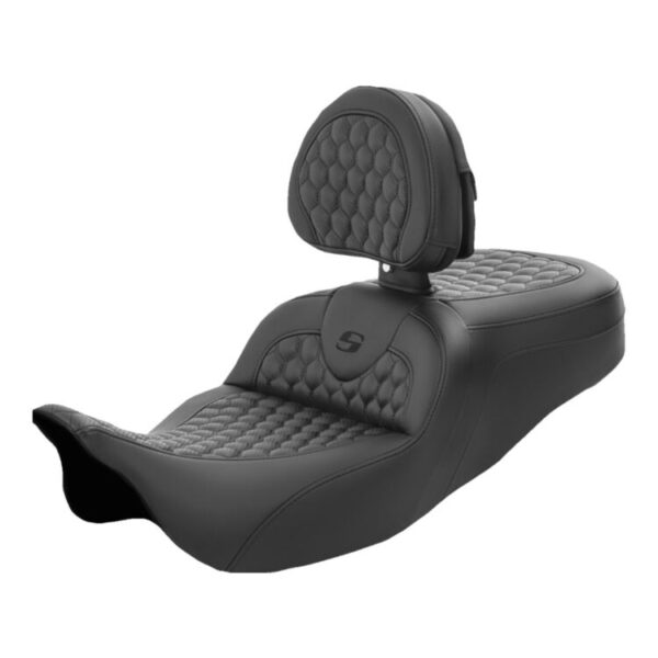 Saddlemen Roadsofa HC Honeycomb 2-Up Seat For Harley